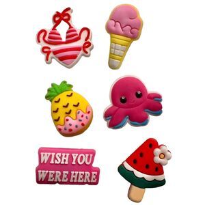 Set of 6 Shoe charms for crocs!